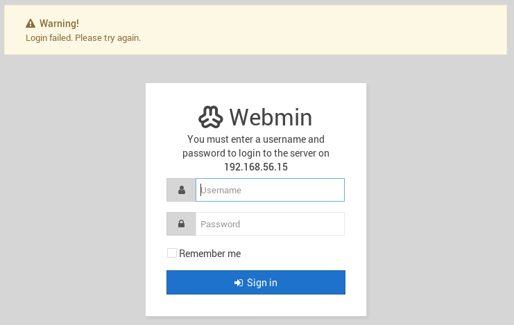 WebminLogin